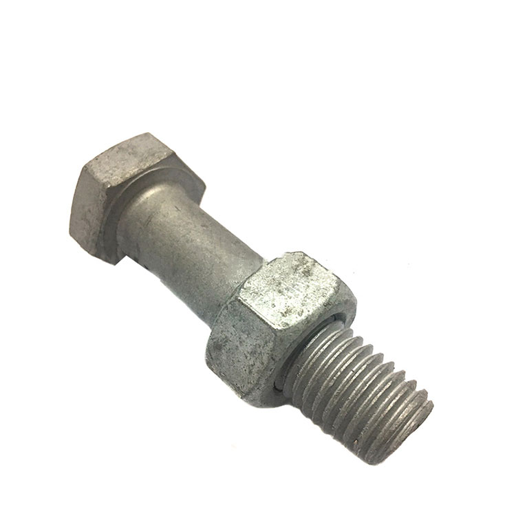 Kulstofstål A325 A490 Varmgalvaniseret Hex Heavy Bolt