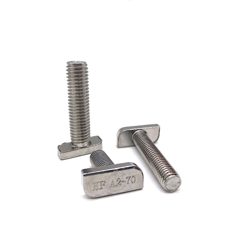 Fastener Rustfrit Stål 304 316 A2-70 A4-70 T Hoved Type Bolt