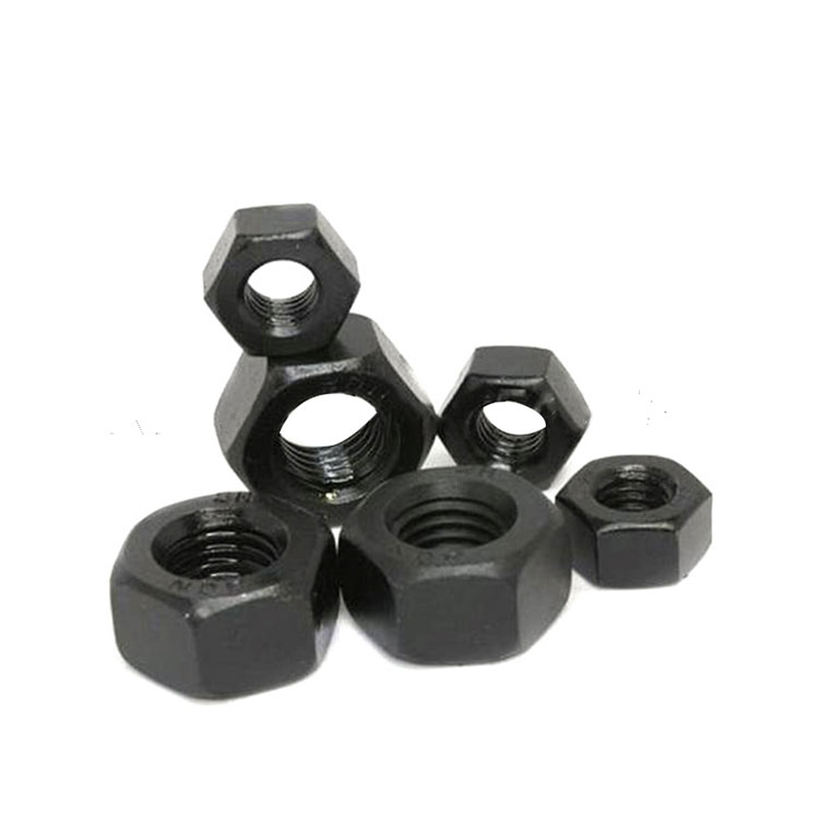 Gr 8 Kulstofstål High Tensile Black DIN6915 Hex Heavy Nuts